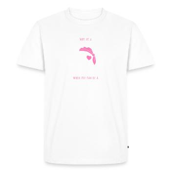 Pourquoi être une princesse quand on peut être un pirate ! Ohé - T-shirt Premium bio Homme - blanc - Devant - Nico (187cm)