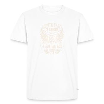 guitar fan musician guitarist birthday 1950 - Men's Premium Organic T-Shirt - white - Front - Nico (187cm)