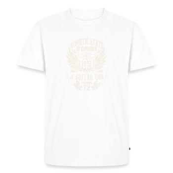 Guitarists Rocker Birthday Band Year 195 - Men's Premium Organic T-Shirt - white - Front - Nico (187cm)