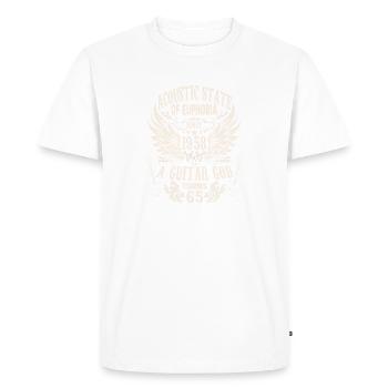 Guitaristes Rocker Birthday Band Année 195 - T-shirt Premium bio Homme - blanc - Devant - Nico (187cm)