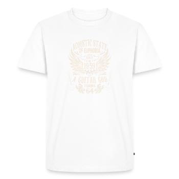 Guitarists Birthday 1959 64 years - Men's Premium Organic T-Shirt - white - Front - Nico (187cm)