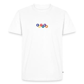 Beurre - T-shirt Premium bio Homme - blanc - Devant - Nico (187cm)