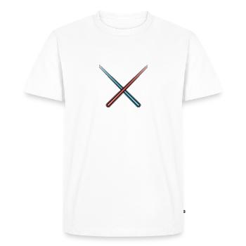 Laser tag it would be easy it would be called paintball - Men's Premium Organic T-Shirt - white - Front - Nico (187cm)
