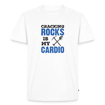 Ores: Collecting minerals and gemstones - Men's Premium Organic T-Shirt - white - Front - Nico (187cm)