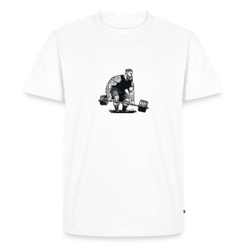 Viking Sports Fan Musculation Fitness Viking - T-shirt Premium bio Homme - blanc - Devant - Nico (187cm)