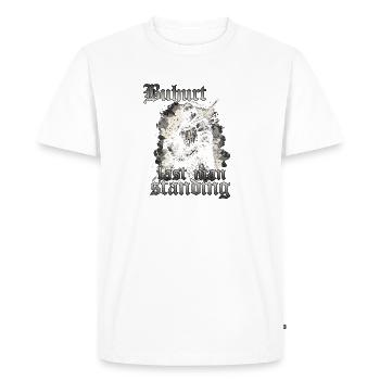 Buhurt Tjost Medieval Motif Hobby Warrior - Men's Premium Organic T-Shirt - white - Front - Nico (187cm)