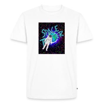 Astronaut and Space Trotter - Men's Premium Organic T-Shirt - white - Front - Nico (187cm)