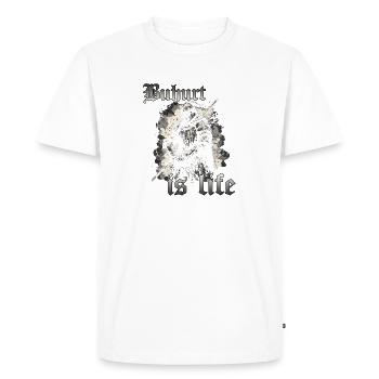 Knights' Tournament HEMA Buhurt Buhurd Tjost Warrior - Men's Premium Organic T-Shirt - white - Front - Nico (187cm)