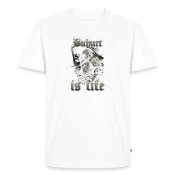 Buhurt Plate Armor Knight Jeux Buhurt Warrior - T-shirt Premium bio Homme - blanc - Devant - Nico (187cm)