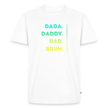 Lustiger Papa zum Vatertag - Men's Premium Organic T-Shirt - white - Front - Nico (187cm)