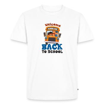 Welcome Back To School First Day of School - Men's Premium Organic T-Shirt - white - Front - Nico (187cm)
