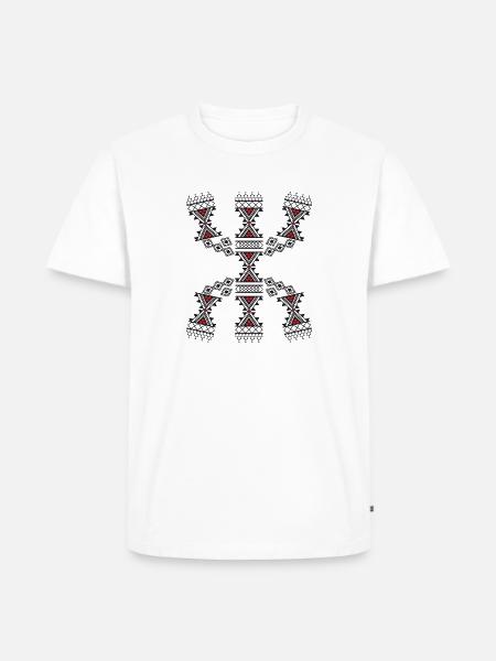 MOTIVE DER AMAZIGH-KABYLISCHEN TEPPICHE - Männer Premium Bio T-Shirt - Weiß