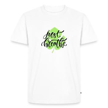 Yoga - T-shirt Premium bio Homme - blanc - Devant - Nico (187cm)