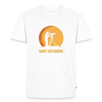 Asteroids Funny Space Astronomers Astrophysicist - Men's Premium Organic T-Shirt - white - Front - Nico (187cm)