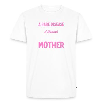 Rare Disease Awareness Rare Illness Zebra Ribbon - Men's Premium Organic T-Shirt - white - Front - Nico (187cm)