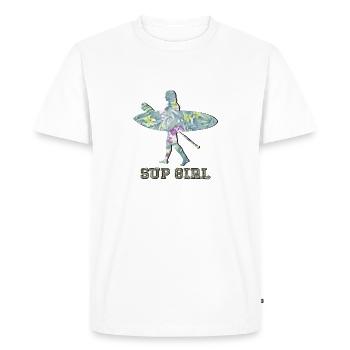 SUP - Men's Premium Organic T-Shirt - white - Front - Nico (187cm)