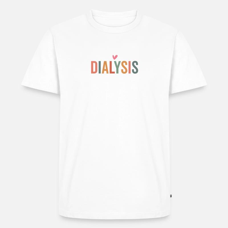 Dialysetrupp Dialysetechniker Peritoneal - Männer Premium Bio T-Shirt - Weiß