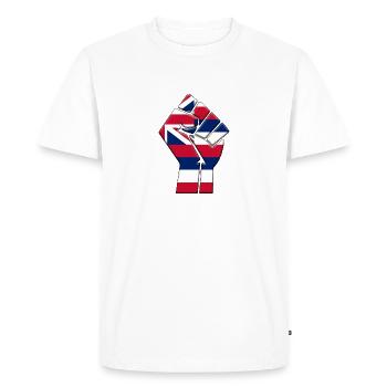 State Of Hawaii Flag Pride Native Family Home - Men's Premium Organic T-Shirt - white - Front - Nico (187cm)