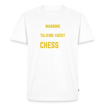 Chess Good Moves Game Strategy Games Funny Chess - Men's Premium Organic T-Shirt - white - Front - Nico (187cm)