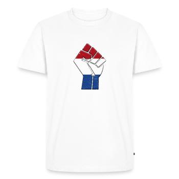 Netherlands Flag Dutch Country Pride Native - Men's Premium Organic T-Shirt - white - Front - Nico (187cm)