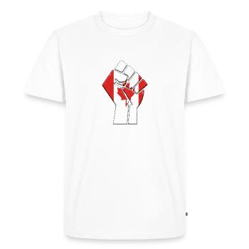 Canada Flag Canadian Country Pride Native Family - Men's Premium Organic T-Shirt - white - Front - Nico (187cm)