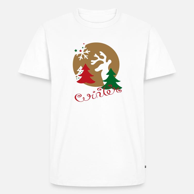 Weihnachtskugel - Männer Premium Bio T-Shirt - Weiß