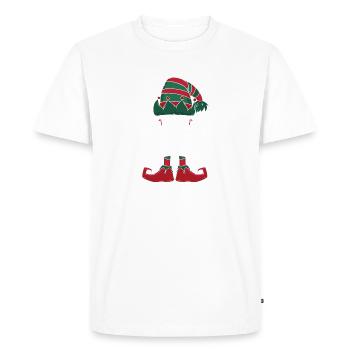 Donna Elf famille Match groupe Noël papa maman - T-shirt Premium bio Homme - blanc - Devant - Nico (187cm)