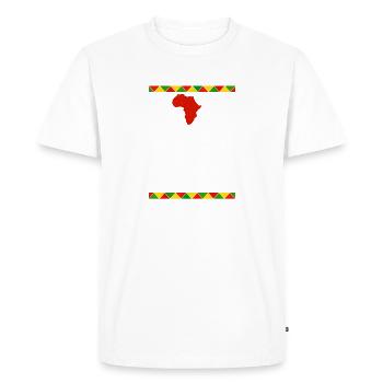 L’histoire des Noirs est l’histoire américaine afrocentrique - T-shirt Premium bio Homme - blanc - Devant - Nico (187cm)