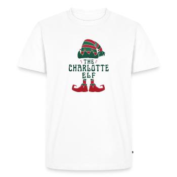 Le pyjama Charlotte Elf pour un Noël amusant - T-shirt Premium bio Homme - blanc - Devant - Nico (187cm)