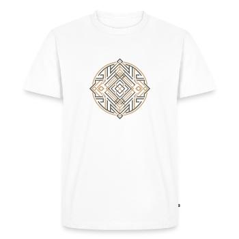 Design Art déco avec des formes géométriques - T-shirt Premium bio Homme - blanc - Devant - Nico (187cm)