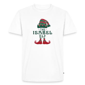 Le pyjama elfe Isabel pour des vacances de Noël amusantes - T-shirt Premium bio Homme - blanc - Devant - Nico (187cm)