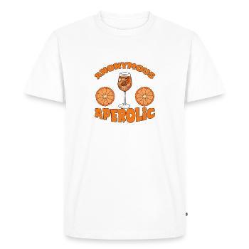 Apéritif anonyme - T-shirt Premium bio Homme - blanc - Devant - Nico (187cm)