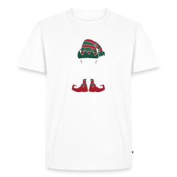 Ronald Elf famille Matching Group Noël maman - T-shirt Premium bio Homme - blanc - Devant - Nico (187cm)