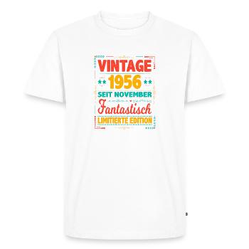 Novembre 1956 Vintage Fantastique 67 Ans Homme - T-shirt Premium bio Homme - blanc - Devant - Nico (187cm)