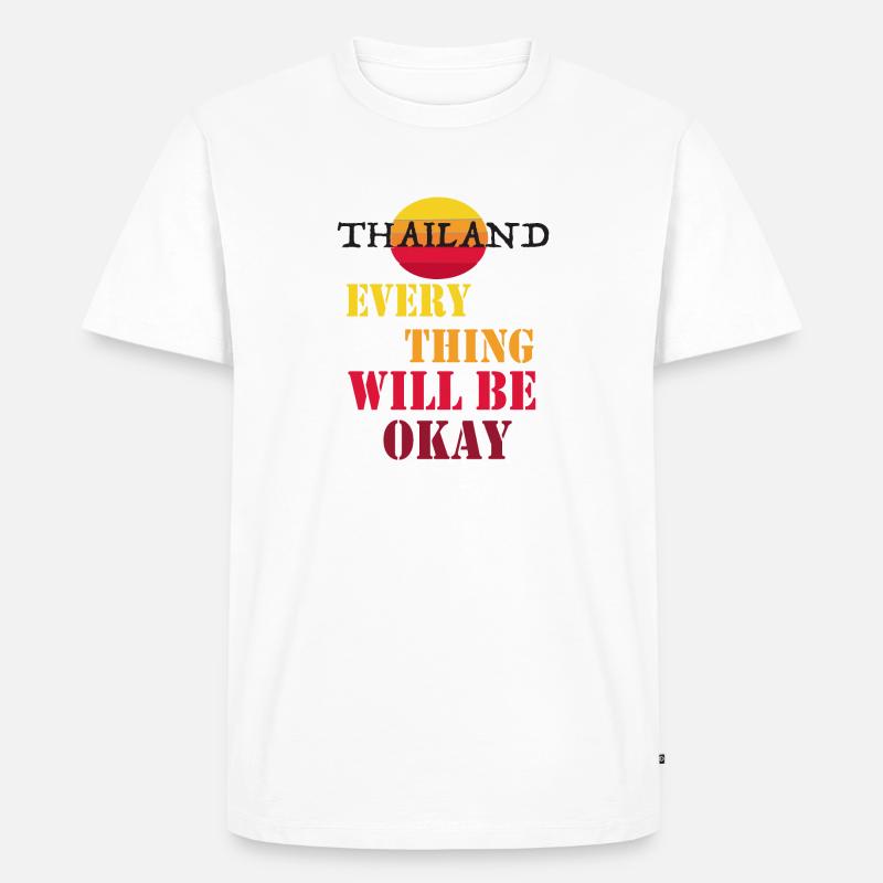 Thailand alles wird gut! - Männer Premium Bio T-Shirt - Weiß