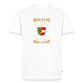 Carinthia Austria Flag Coat of Arms Mountains - Men's Premium Organic T-Shirt - white - Front - Nico (187cm)
