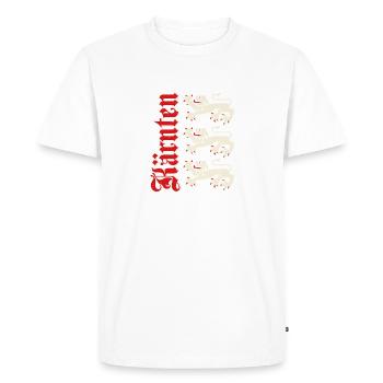 Carinthia Austria Flag Coat of Arms Lion - Men's Premium Organic T-Shirt - white - Front - Nico (187cm)