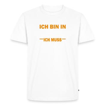 Pension Saying I'm retired I don't have to do anything yellow - Men's Premium Organic T-Shirt - white - Front - Nico (187cm)