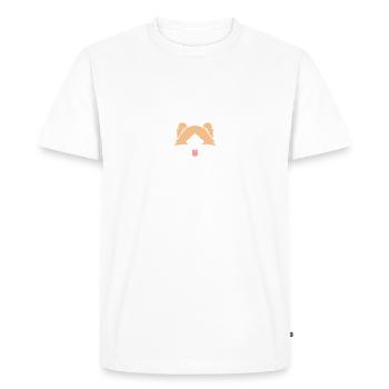 Humour chien Spitz - T-shirt Premium bio Homme - blanc - Devant - Nico (187cm)