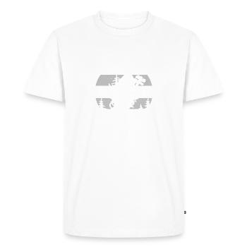 Je vais être dans mon bureau Profession d’électricien - T-shirt Premium bio Homme - blanc - Devant - Nico (187cm)