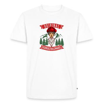 Original Schwarzwaldmädel Schwarzwald German - Men's Premium Organic T-Shirt - white - Front - Nico (187cm)