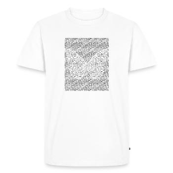 Papillon - T-shirt Premium bio Homme - blanc - Devant - Nico (187cm)
