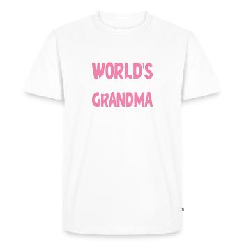 Voici à quoi ressemble la plus grande grand-mère du monde - T-shirt Premium bio Homme - blanc - Devant - Nico (187cm)