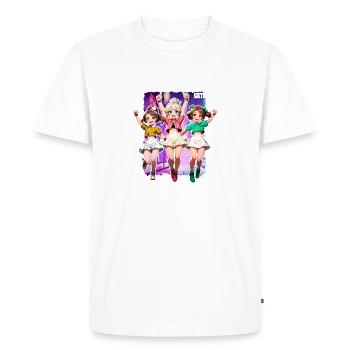 Quoi de neuf Sœur Drôle Tendance Streamer Jolie Fille - T-shirt Premium bio Homme - blanc - Devant - Nico (187cm)
