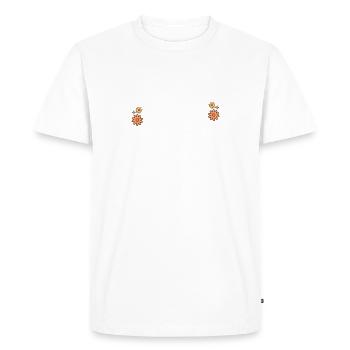 Mama In The Making FIV Orange 1 sur 8 Infertilité - T-shirt Premium bio Homme - blanc - Devant - Nico (187cm)