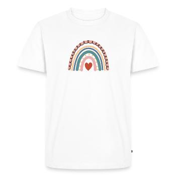 Funny Actor Movie Boho Rainbow Performing Actor - Men's Premium Organic T-Shirt - white - Front - Nico (187cm)