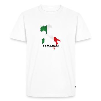 Italy - Men's Premium Organic T-Shirt - white - Front - Nico (187cm)