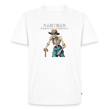 PENSIONERS Fun before the end - Men's Premium Organic T-Shirt - white - Front - Nico (187cm)