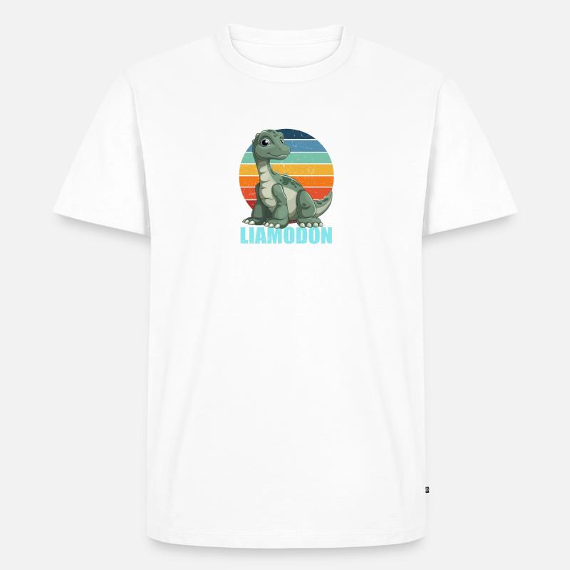 Liamodon Geschenkidee für Liam - Männer Premium Bio T-Shirt - Weiß