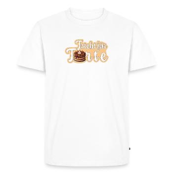 T is for cake - Men's Premium Organic T-Shirt - white - Front - Nico (187cm)